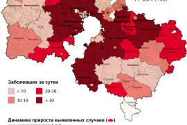 1 811 случаев заболевания коронавирусом выявлено в Подмосковье за сутки, в том числе 26 в Наро-Фоминске