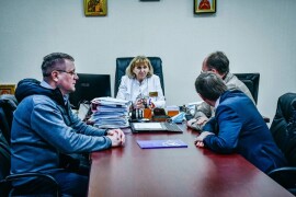 Депутат Мособлдумы Игорь Коханый провёл рабочую встречу с главным врачом Жуковской Городской клинической больницы Лилией Бусыгиной.