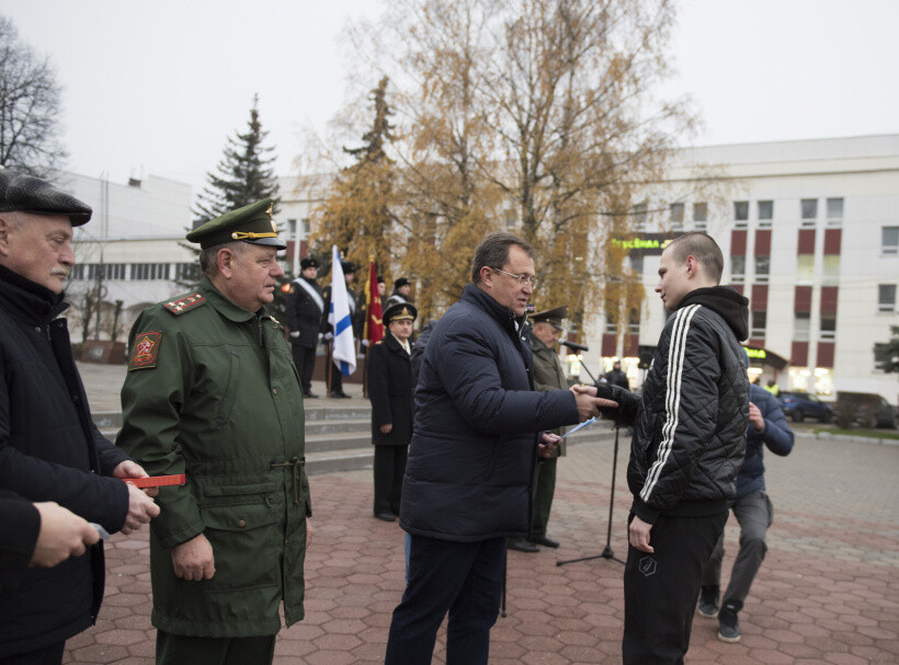 Торжественные проводы призывников на БПК «Адмирал Левченко» состоялись в Ногинске