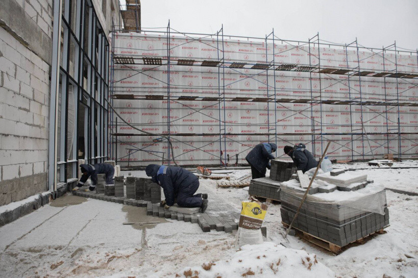 Продолжаются работы по строительству станции скорой помощи в Ногинске