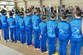 Юные спортсменки из Раменского одержали победу на соревнованиях по синхронному плаванию