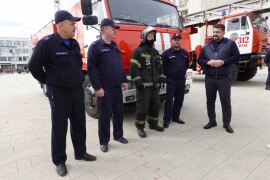 В Рузе проверили спецтехнику пожарного гарнизона и лесничеств