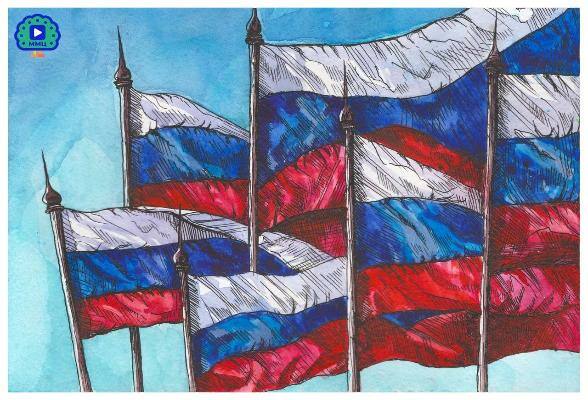 Молодежный медиацентр Серпухова выпустил поздравительные открытки с Днём Российского флага