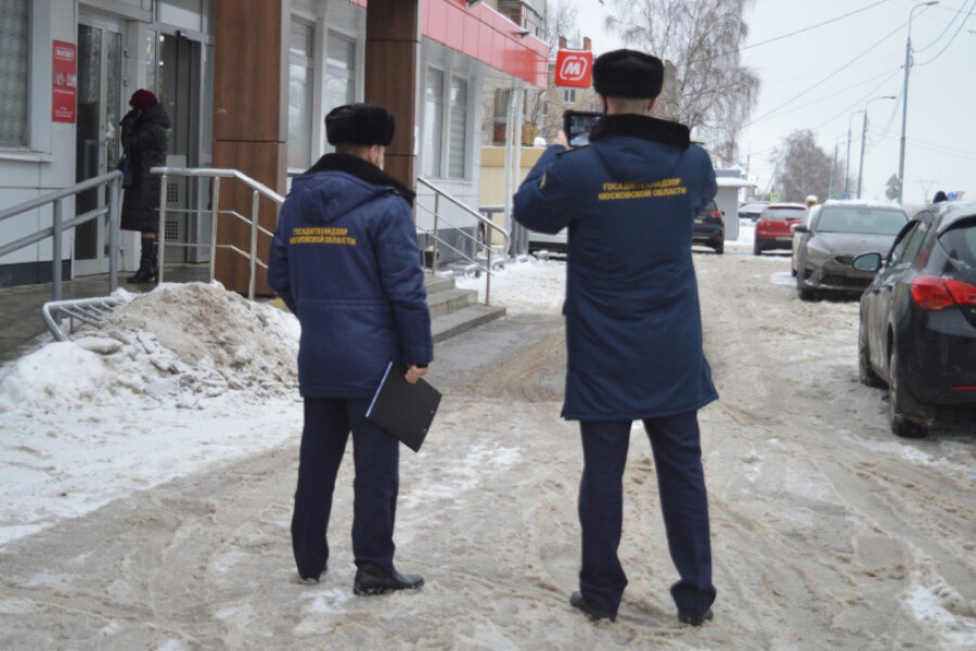 В Серпухове привели рейд по уборке снега