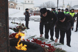 В Серпухове сотрудники полиции приняли участие в акции «Неделя мужества»