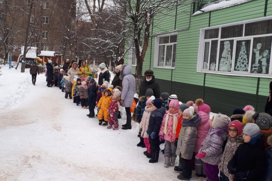 В детском саду Серпухова прошла учебная эвакуация