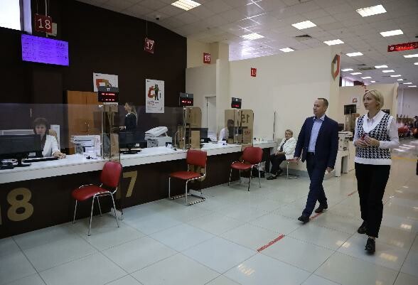 Первый заместитель главы администрации Алексей Малкин проверил качество работы офиса МФЦ