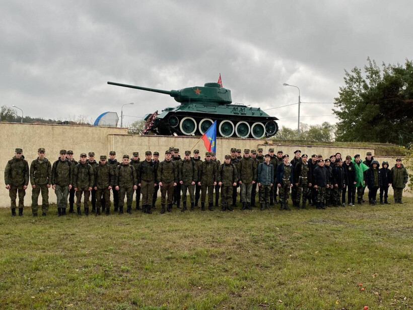 В г. о. Серпухов проходит военно-патриотическая акция «Марш кремлёвских курсантов»