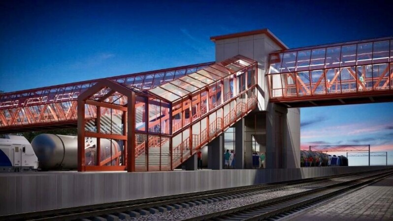 Пешеходный переход у станции «Серпухов» введут в эксплуатацию в 2023 году