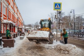 Расчистка дорог и общественных пространств продолжается в Сергиево-Посадском городском округе